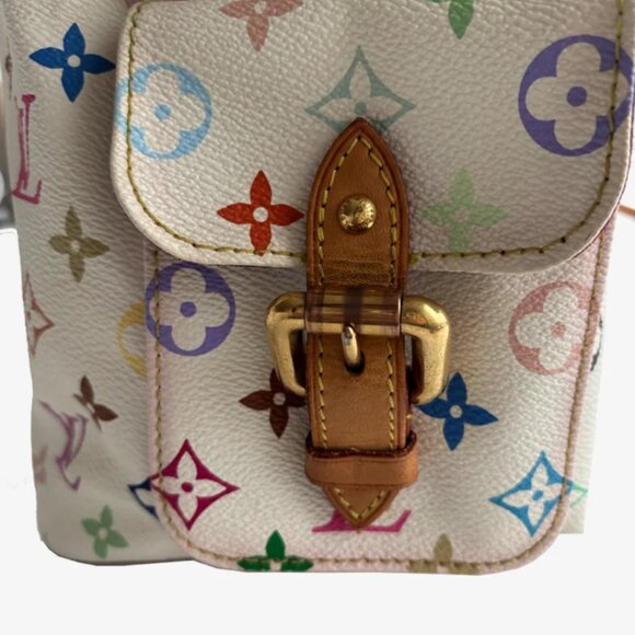 Louis Vuitton X Murakami White Monogram 2005 Vintage Noe Bag - Picture 2 of 9